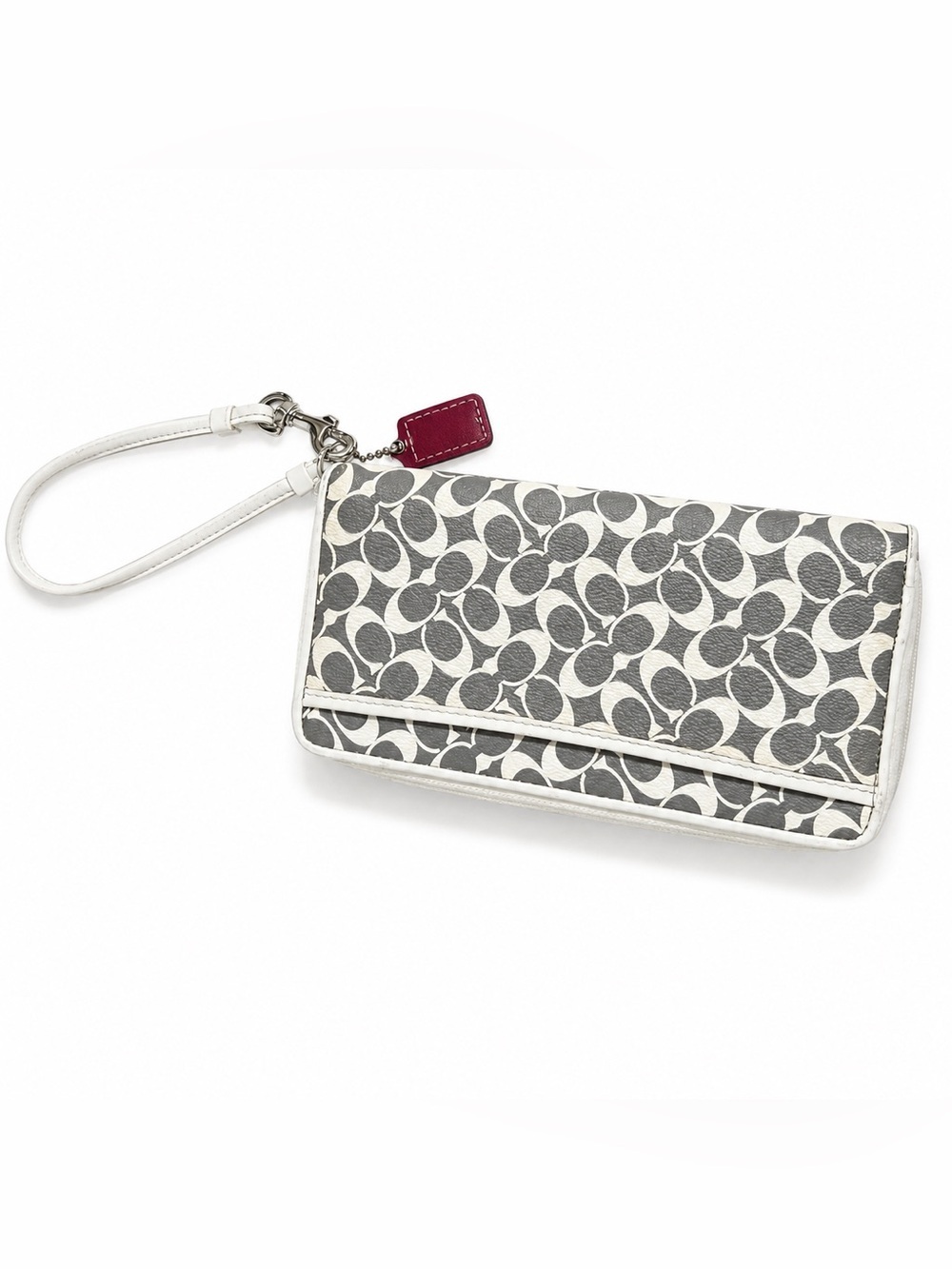 Coach Gray & Ivory Women's Wallet *flaws read notes